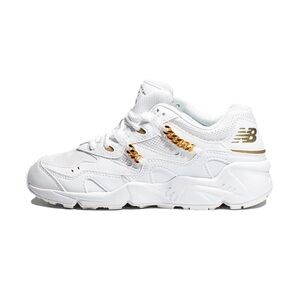 Women’s New Balance 850 Sneakers White Gold Cuban Chain US 10